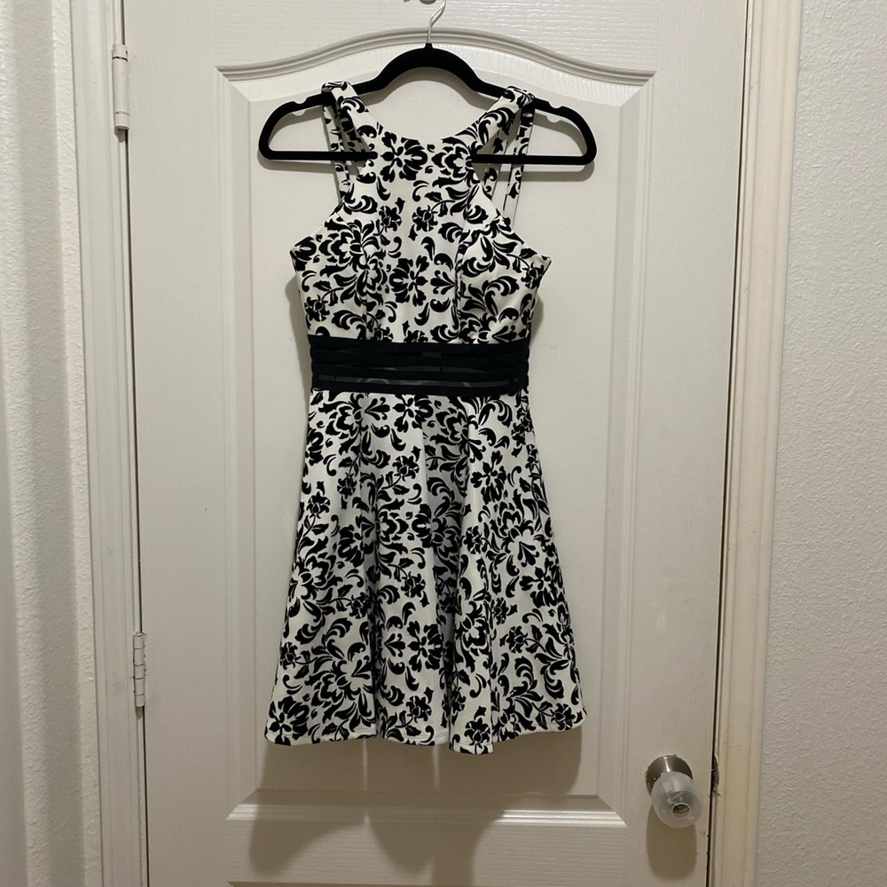 Like New Black and White Cocktail Dress